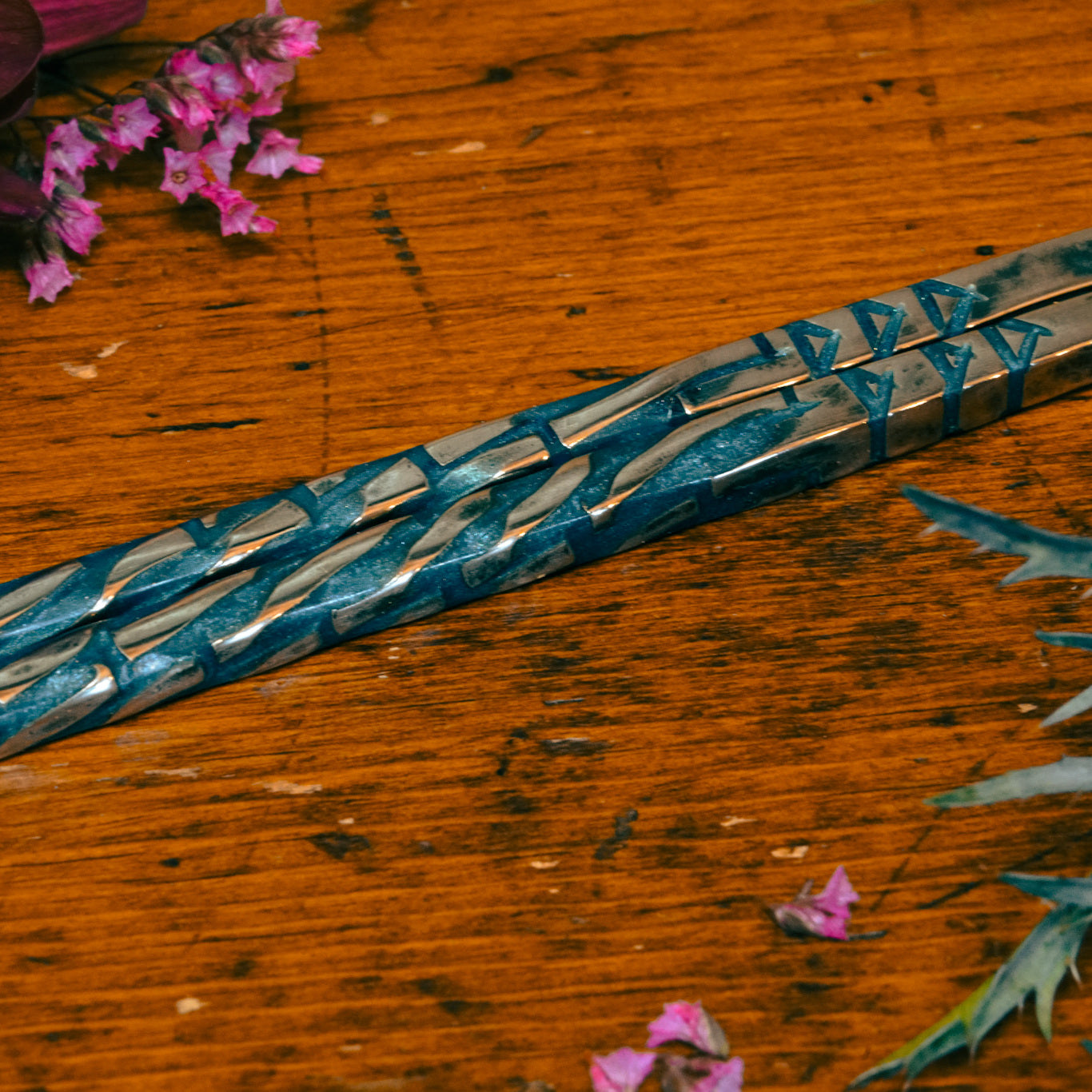 Enameled Earth Dragonsticks